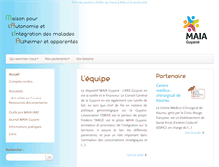 Tablet Screenshot of maia-guyane.org